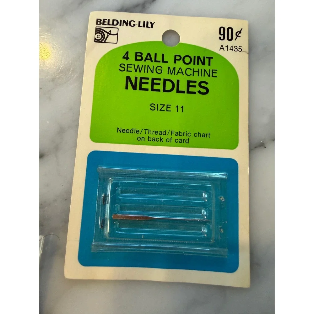 Vintage Singer Talon Belding Lily Sewing Machine Needles Mixed Lot Sizes 11 14